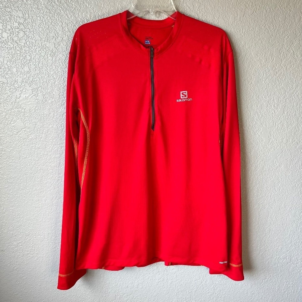 **FIRM PRICE* Salomon Fast Wing 1/2 zip Advancedskin Activedry Performance Shirt